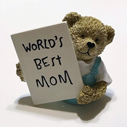Worlds Best Mom Bear Figure 