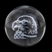 Bald Eagle Crystal Ball (2") - F4-GLBEG