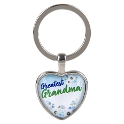 Grandma Heart Keychain 