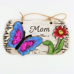 Mom Butterfly Plaque 