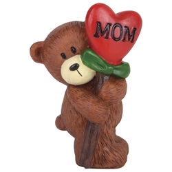 Mom Heart Bear Figurine 
